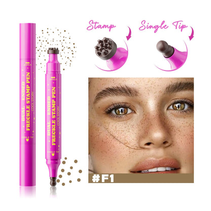 🔥HOT SALE🔥Waterproof Freckles Pen: Faux Freckle Stamp and Fine Tip Eyeliner for Realistic, Long-Lasting Freckles and Effortless Makeup, Perfect for Daily Wear and Cosplay