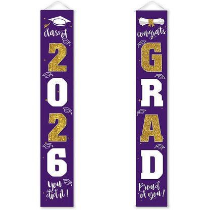 🔥HOT SALE🔥Class of 2026 Graduation Porch Banners