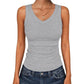 ⛱️Last Day 💞Women's V-Neck Ribbed Knit Tank Top
