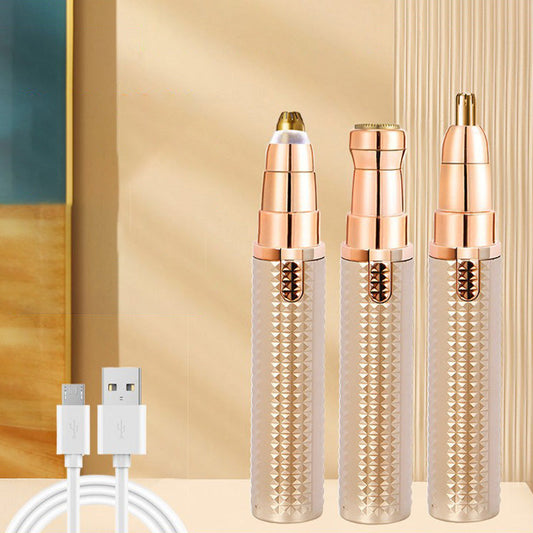 Portable, multifunctional electric eyebrow trimmer