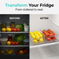 🔥Clear Stackable Refrigerator Organizer Bin with Handles