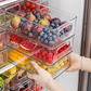 🔥Clear Stackable Refrigerator Organizer Bin with Handles