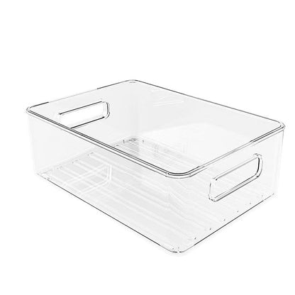 🔥Clear Stackable Refrigerator Organizer Bin with Handles