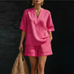 🔥Women's Casual V-Neck Two-Piece Short Set