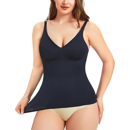 🔥 50% OFF · 👚 Women's Tummy Shaping Top with Built-In Bra ✨