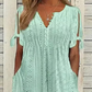 🔥 50% OFF · Women's Solid Elegant V-Neck Cutout Dress ✨