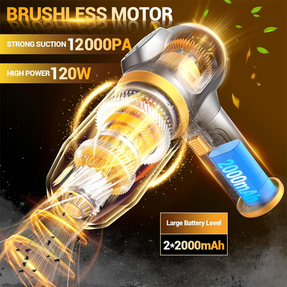 🔥 50% OFF · Cordless 4-in-1 Portable Car Vacuum Cleaner Set ✨