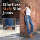 🔥 50% OFF · Women's Fashionable Slim-Fit Distressed Jeans ✨