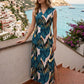 🔥Women's Sleeveless V-Neck Maxi Dress with Side Slit