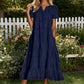 🔥 50% OFF · Women's Elegant V-Neck Short Sleeve Dress ✨