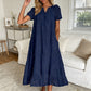 🔥 50% OFF · Women's Elegant V-Neck Short Sleeve Dress ✨