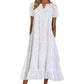 🔥 50% OFF · Women's Elegant V-Neck Short Sleeve Dress ✨