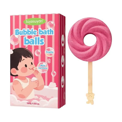 🍭Reusable Cute Lollipop Bath Bomb,Colorful Bubble Bath Ball for Fun Bath Time