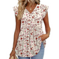 🔥 50% OFF · Women's Summer V-Neck Ruffle Sleeve Floral Peplum Top ✨
