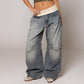 🔥 50% OFF · Women's Vintage Low-Rise Wide-Leg Jeans ✨