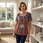 🔥 50% OFF · Soft Comfortable Printed Tee for Women ✨