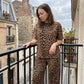 🔥Women's Leopard Print Two-Piece Lounge Set