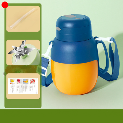 High-Power Portable Blender with 12-Blade System