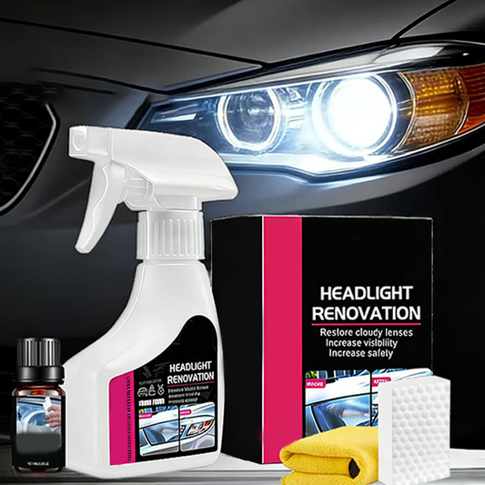 🚗 Professionell renoverings- & polersats för strålkastare | SPARA 50% idag! 💡