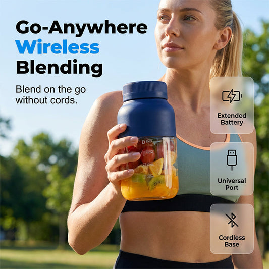 🥤 Portabel uppladdningsbar blender – Mixa var du än är | SPARA 49% idag! ⚡