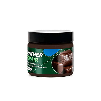 🟤 Brun läderfyllare & reparationskräm – Återställer skador | SPARA 50% idag!