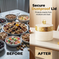 🧧 Röd kinesisk förvaringsask – Diamantmönster för torkad frukt | SPARA 50% idag!