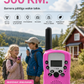 📻 Barn Walkie Talkie | 500km Räckvidd 🛰️ GPS-Placering | Lång Batteritid 🔋 Laddbar & Utbytbar Batteri | Radiofunktion | Modersäker Miljövänlig Plast