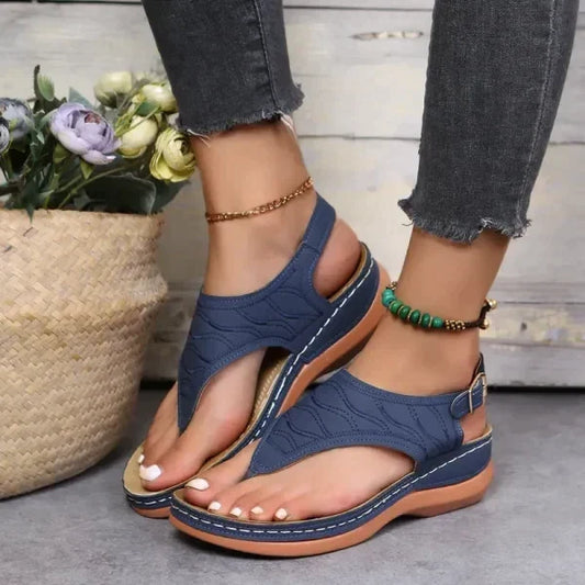 🔥Last Day Promotion 49% OFF🔥Leather Orthopedic Arch Support Sandals Diabetic Walking Sandals