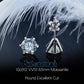 Stunning Classic Six-Prong Moissanite Stud Earrings