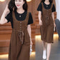 Splice Fake Two-piece Age Reducing Dress