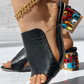 Women's Croc Embossed Rhinestone Chunky Heels