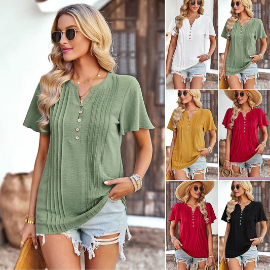 2023 Summer Loose Casual Short-sleeved Tops