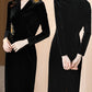 Embroidered Velvet Dress