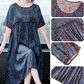 Pleated Loose Flesh Covering Cool Short-sleeved Dress