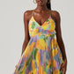 Club Chic Casual Pleated Print Dress