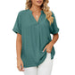 Women's Solid Color Loose Casual Bottoming Shirt