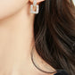 Super Sparkle Geometric Zircon Earrings