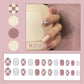 Checkerboard Nail Patch with Jelly Gum (24PCS)