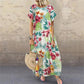 Flower Print Vintage Dress