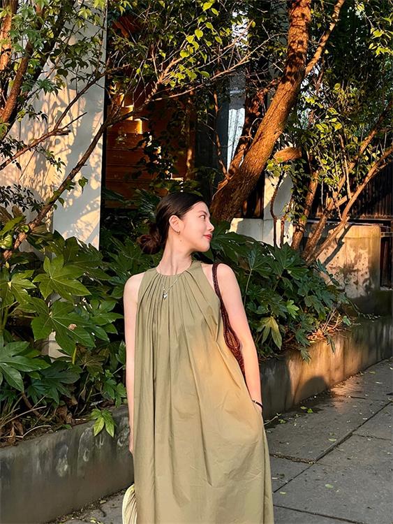 Temperament French Holiday Style Midi Dress