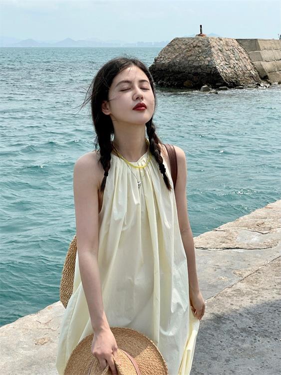 Temperament French Holiday Style Midi Dress