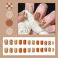 Checkerboard Nail Patch with Jelly Gum (24PCS)