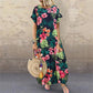 Flower Print Vintage Dress