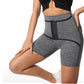 Rib-Knit High Waist Cincher Sports Leggings