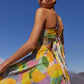 Club Chic Casual Pleated Print Dress