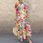 Flower Print Vintage Dress