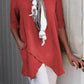2023 Spring Fashion Solid Color Cotton Linen Pocket Tops