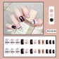 Checkerboard Nail Patch with Jelly Gum (24PCS)