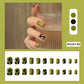 Checkerboard Nail Patch with Jelly Gum (24PCS)