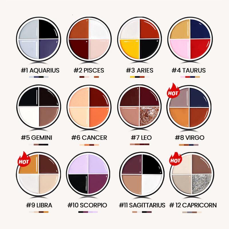 Twelve Constellation Series-Four-Color Solid Nail Polish